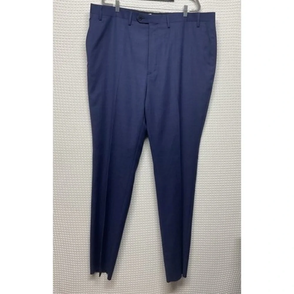 NWT Ralph Lauren Big & Tall Comfort Flex Navy Dress Pants Men 46R Indonesia‎